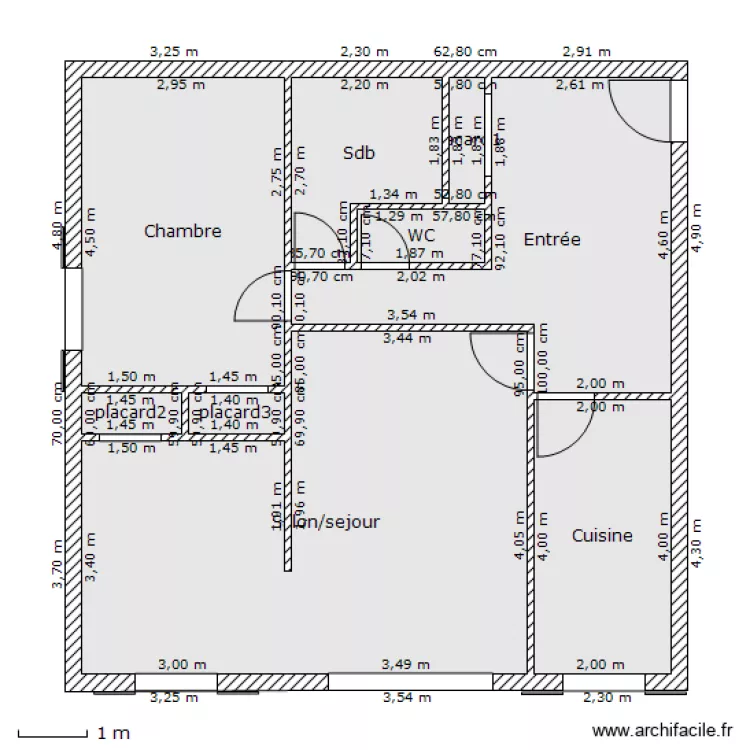 Log lamartine. Plan de 