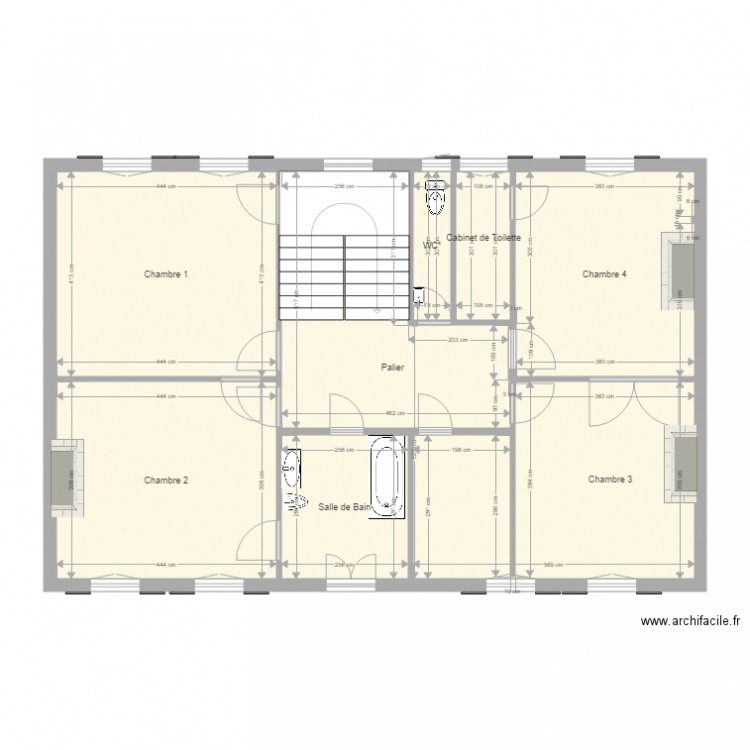 Chatillon 1er étage. Plan de 0 pièce et 0 m2