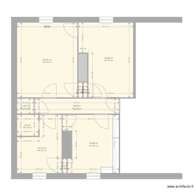 foncia g v lemoine. Plan de 12 pièces et 81 m2