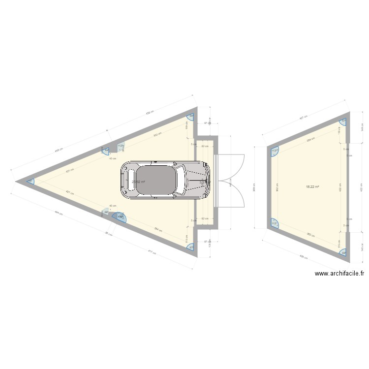 garage vierge. Plan de 0 pièce et 0 m2