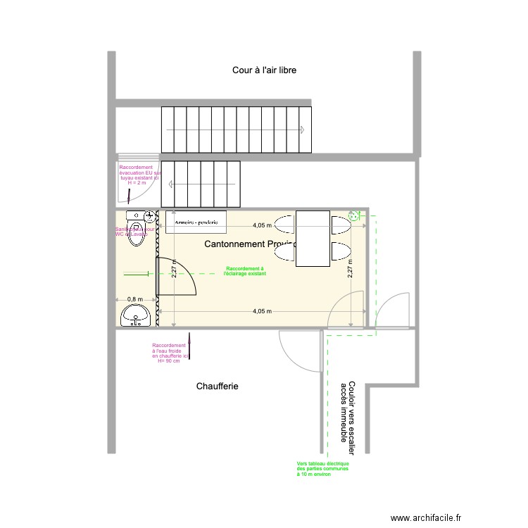 Cantonnement Provisoire 85 VH Raccordements rev 2. Plan de 0 pièce et 0 m2