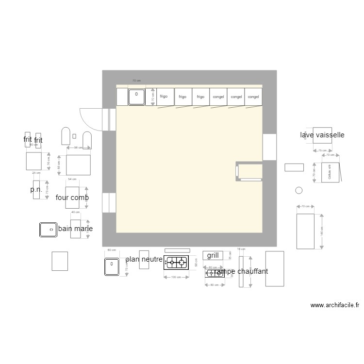 cuisine kwai. Plan de 0 pièce et 0 m2