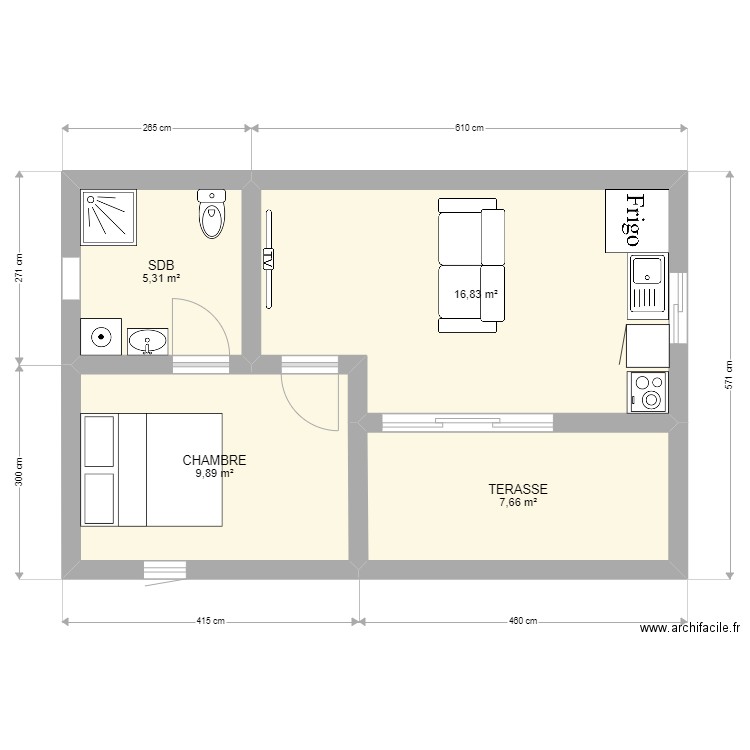 T2 F2. Plan de 0 pièce et 0 m2