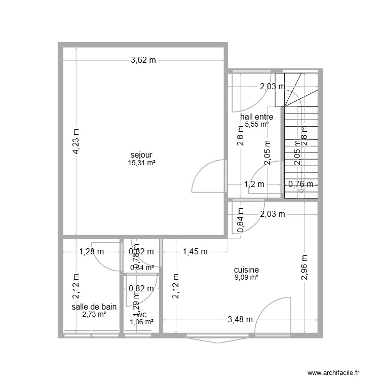 rez de chaussee. Plan de 0 pièce et 0 m2