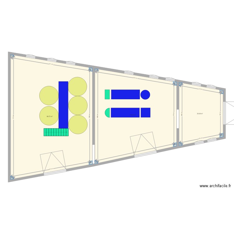 USINE. Plan de 0 pièce et 0 m2