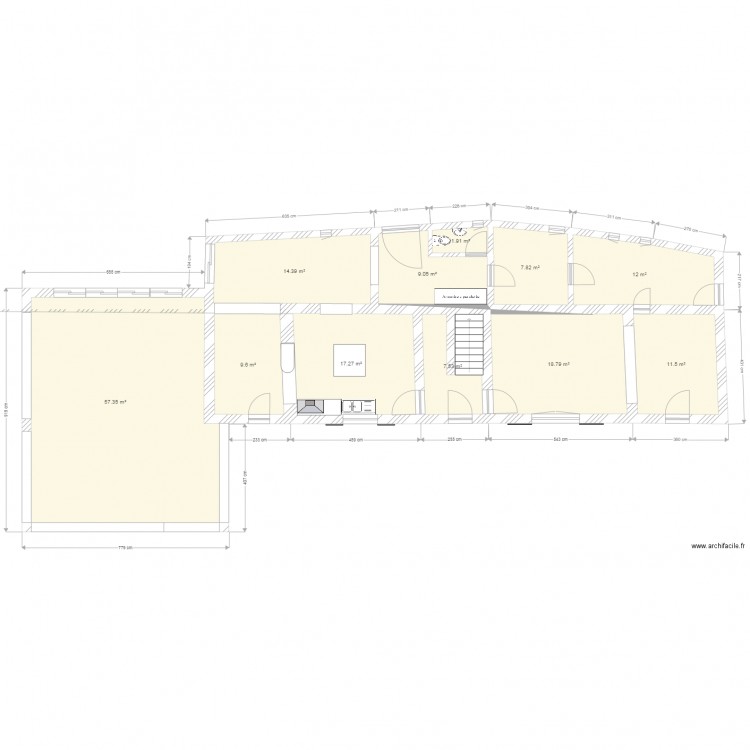 rdc nu. Plan de 0 pièce et 0 m2