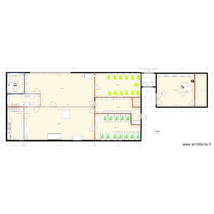 creche 10 avec bureau intérieur. Plan de 0 pièce et 0 m2