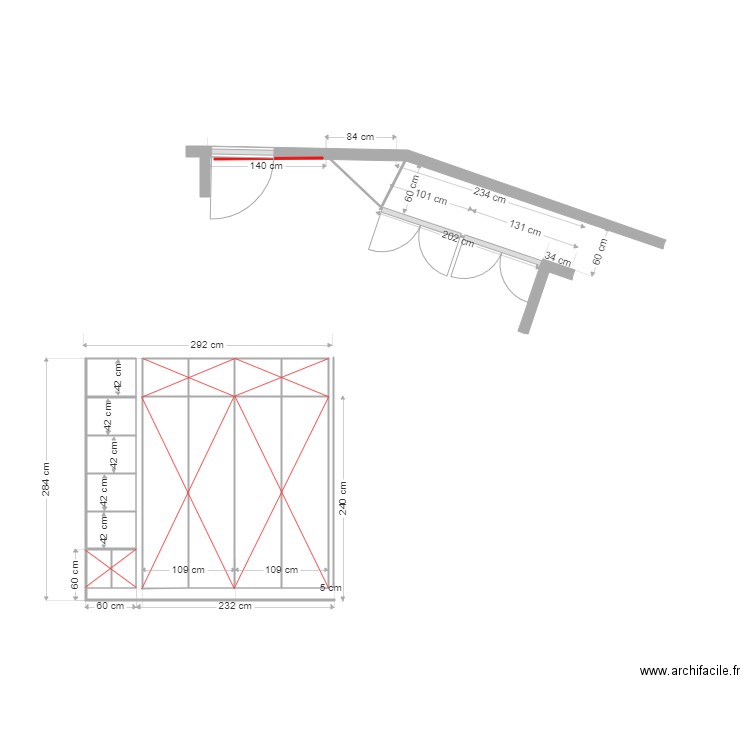 placard jung chbre amis exterieur. Plan de 0 pièce et 0 m2
