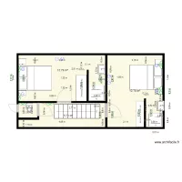 chambre etage modif meubl&eacute;