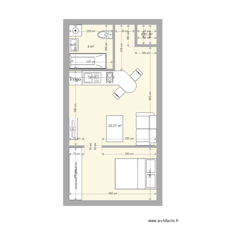 f1 bis . Plan de 0 pièce et 0 m2
