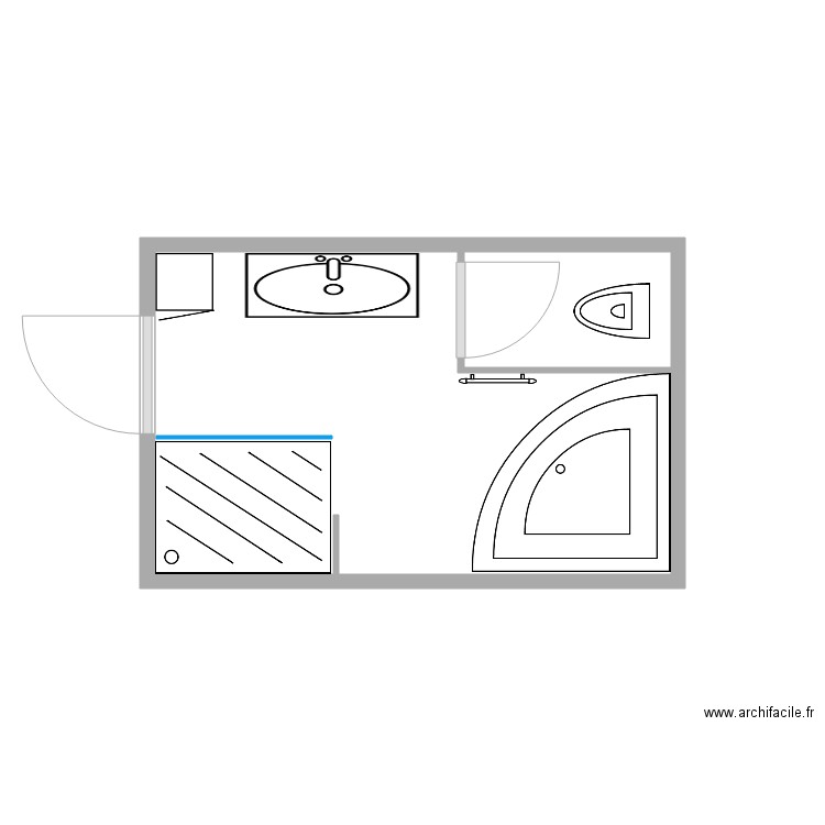 SDB V3. Plan de 0 pièce et 0 m2