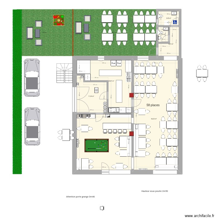 bar test nico bar G 3. Plan de 0 pièce et 0 m2