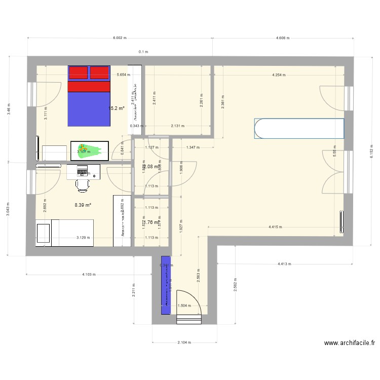 utoepie. Plan de 0 pièce et 0 m2