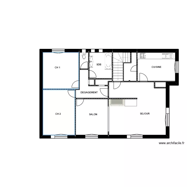 POLI ETAGE EXISTANT. Plan de 