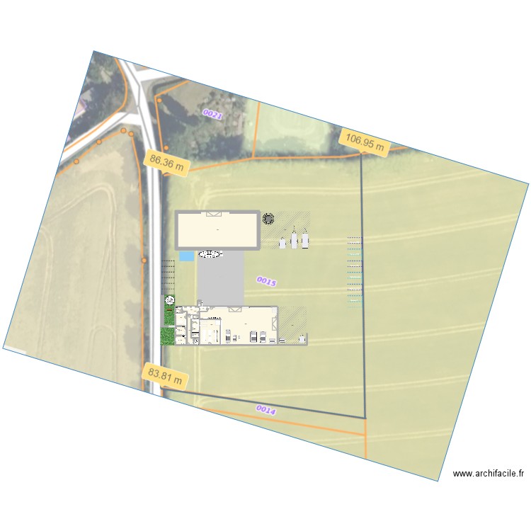 Plans VF. Plan de 33 pièces et 2457 m2