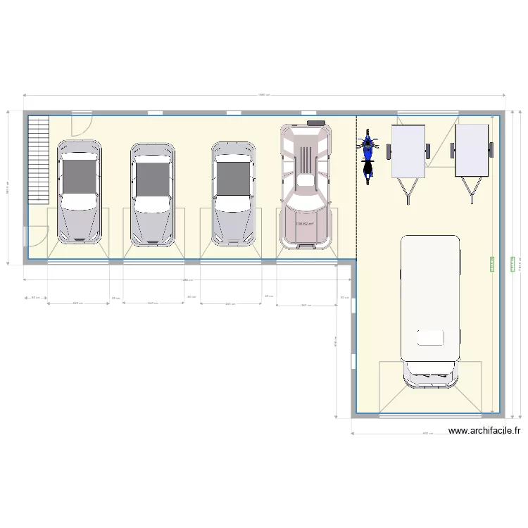 garage. Plan de garage. Plan de