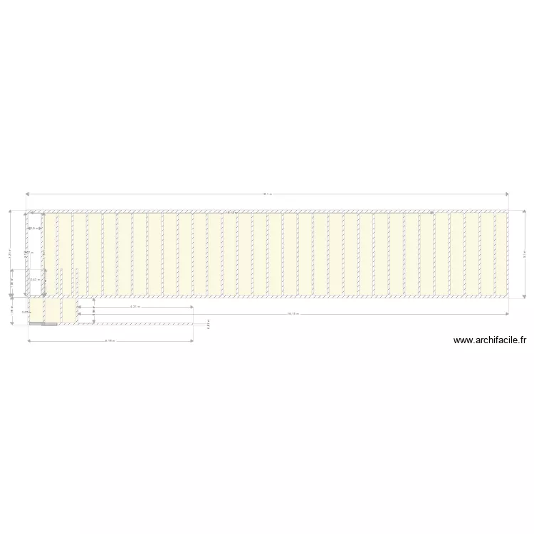 Plan terrasse. Plan de 