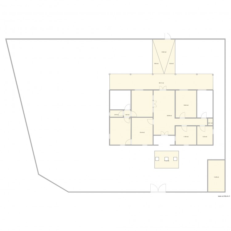 nba university. Plan de 0 pièce et 0 m2