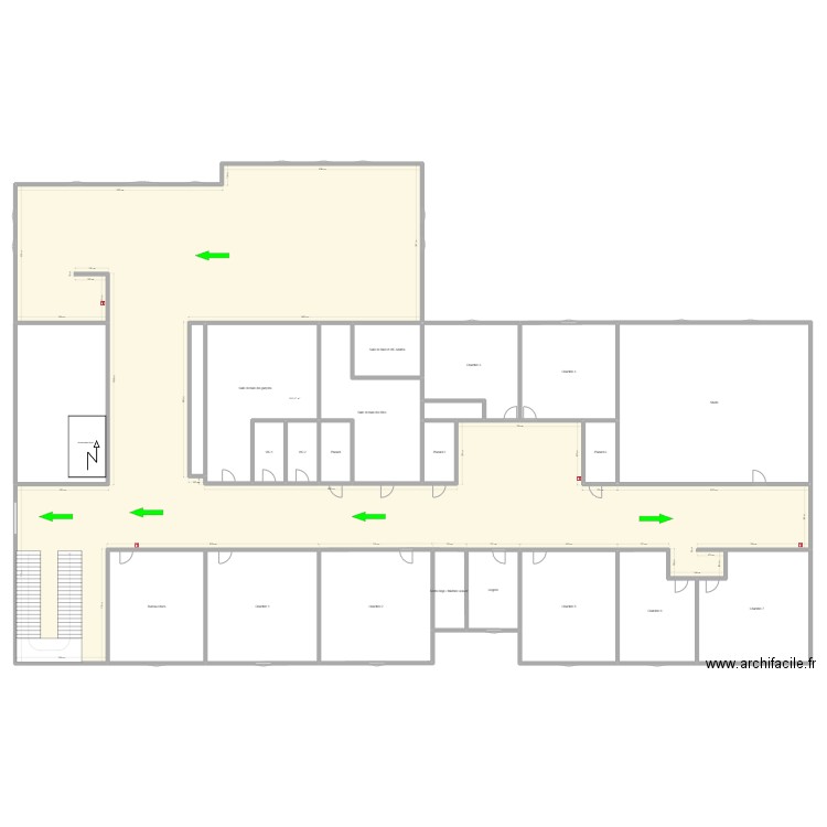 Les nids. Plan de 0 pièce et 0 m2