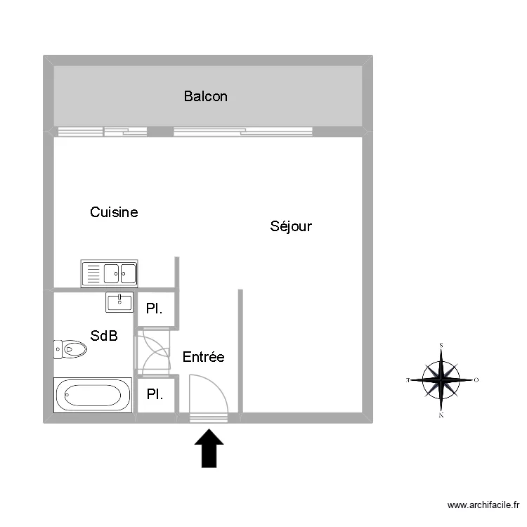 51335 SPISSER. Plan de 4  et 44 m²