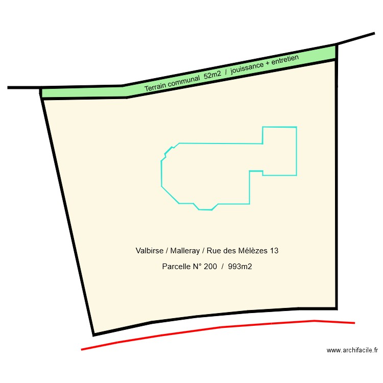 1990Plan de situation. Plan de 0 pièce et 0 m2