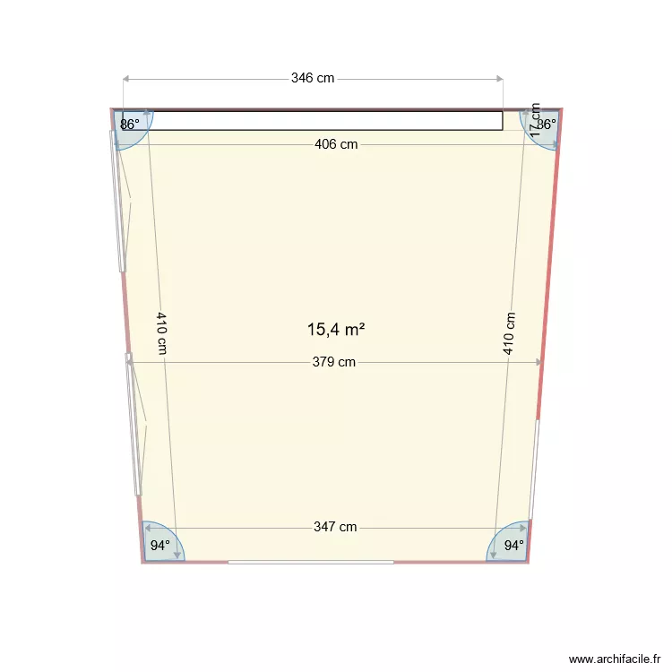 cuisine Montpellier V1 blanc. Plan de 