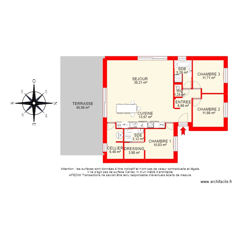 BI12746 - maison. Plan de 13 pièces et 158 m2