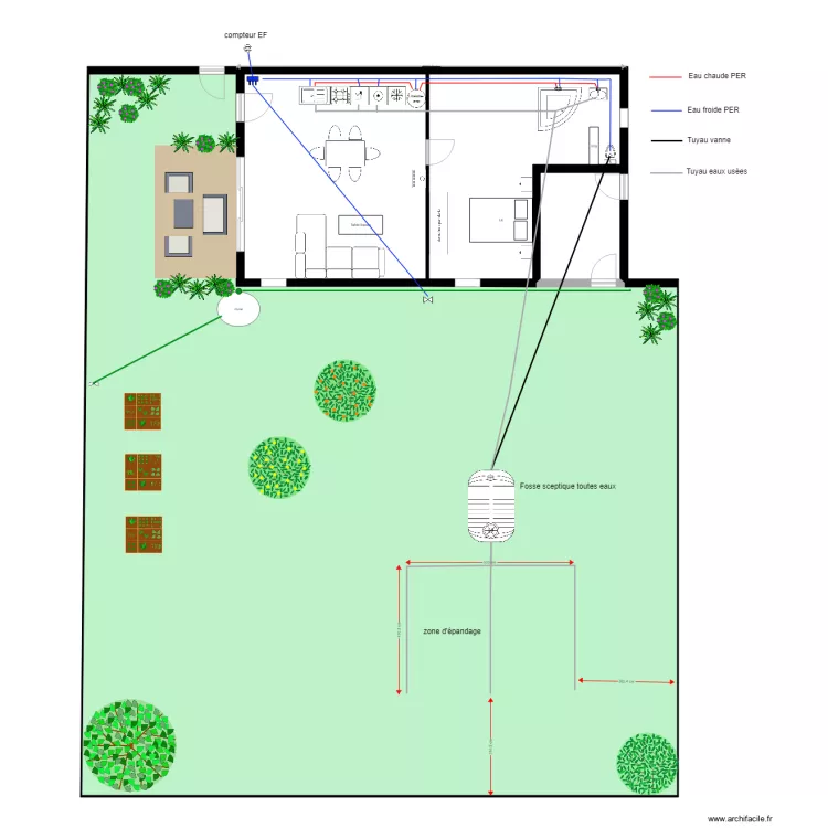 Plan plomberie. Plan de Plan plomberie. Plan de