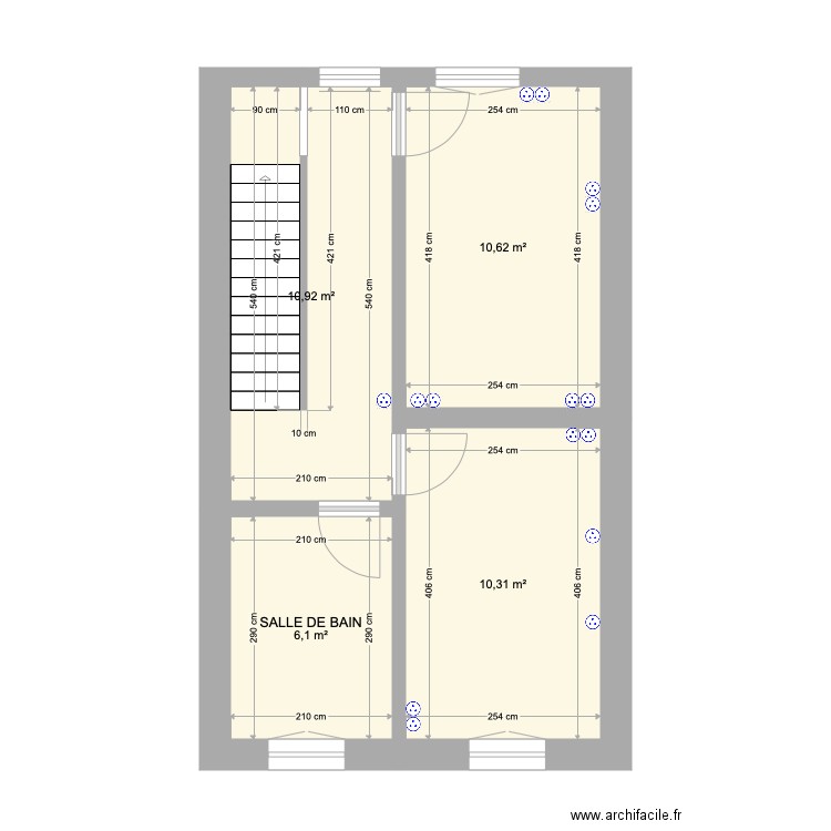 Electricité Morlanwelz Etage Projeté. Plan de 0 pièce et 0 m2