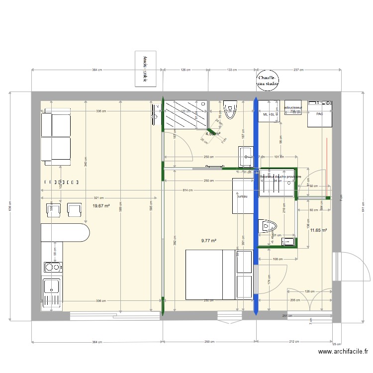 rdc wc 1 02 suite entree plus large long buand. Plan de 0 pièce et 0 m2