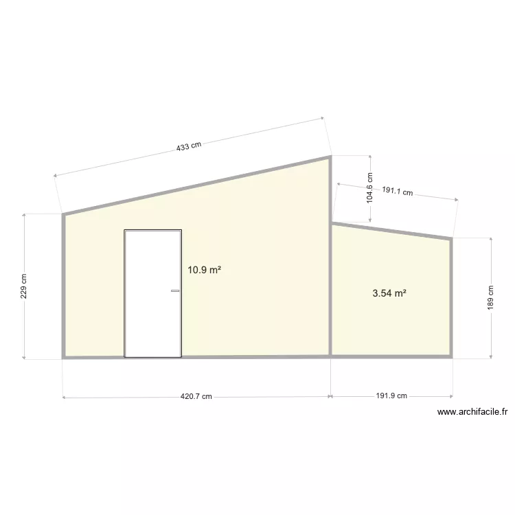 facade abri. Plan de facade abri. Plan de