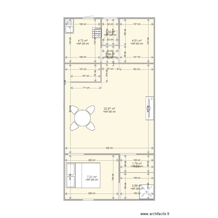 kdh. Plan de 0 pièce et 0 m2