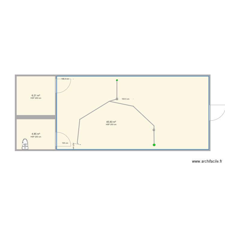 plan eaux usuées entereé. Plan de 0 pièce et 0 m2
