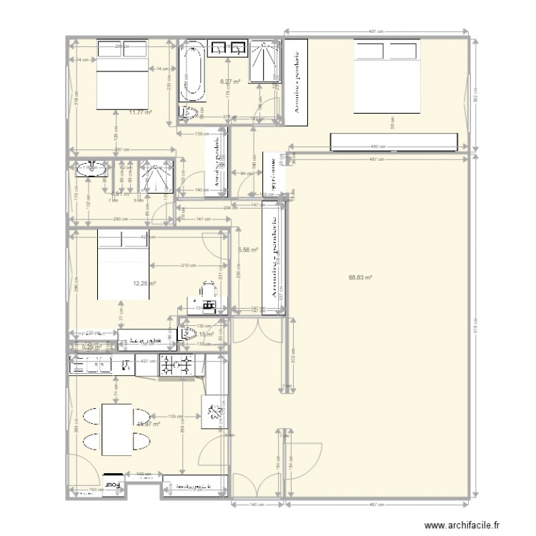 COULOIR A MOD. Plan de 0 pièce et 0 m2