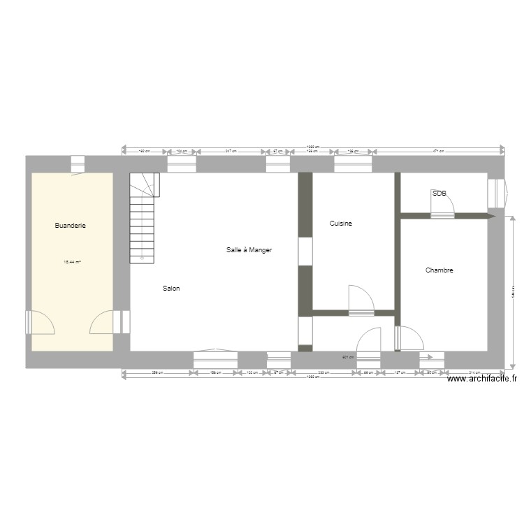 Rénovation RDC DOUNIA. Plan de 0 pièce et 0 m2