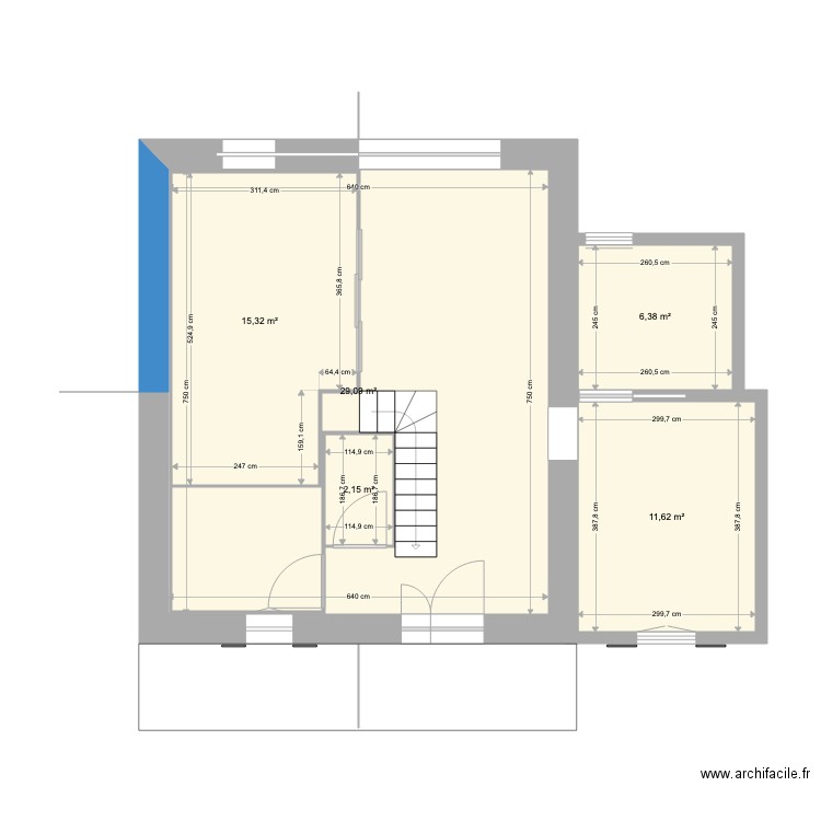 rez de chaussée. Plan de 0 pièce et 0 m2