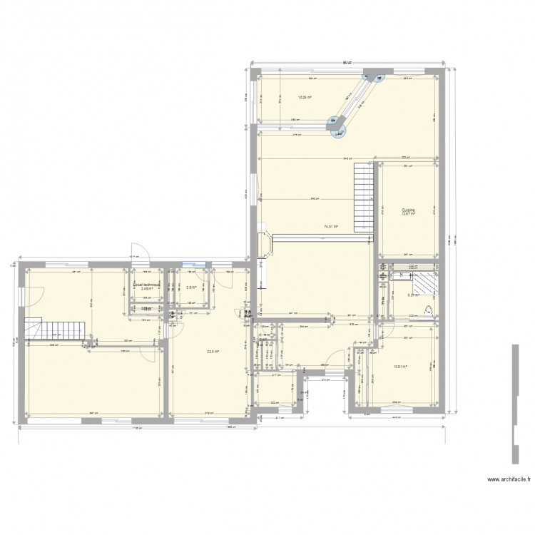 Rez de chaussée2net. Plan de 0 pièce et 0 m2