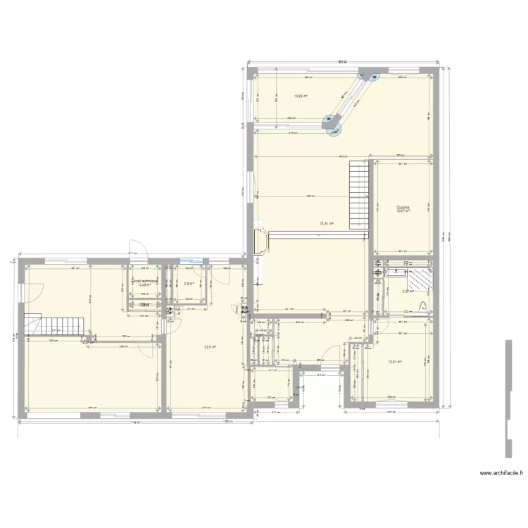 Rez de chauss&eacute;e2net. Plan de 