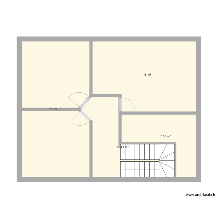 etage. Plan de 0 pièce et 0 m2