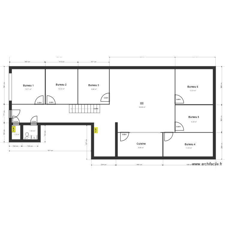 Croix Rouge Toulon  dimensions rdc. Plan de 0 pièce et 0 m2