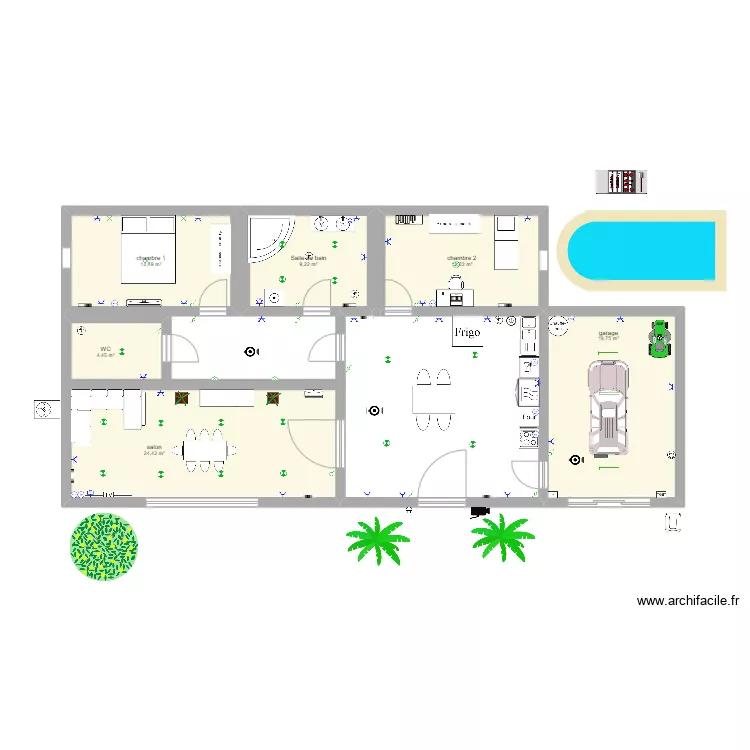 maison de Nico. Plan de 