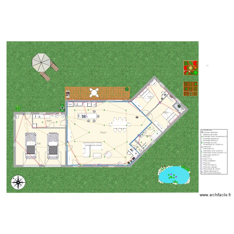 PARISI Anaïs 1. Plan de 7 pièces et 204 m2