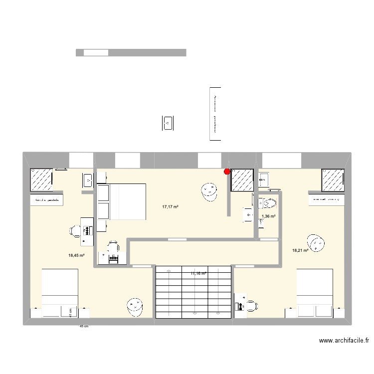 Plan La Villa Zen - 1EME V1. Plan de 0 pièce et 0 m2