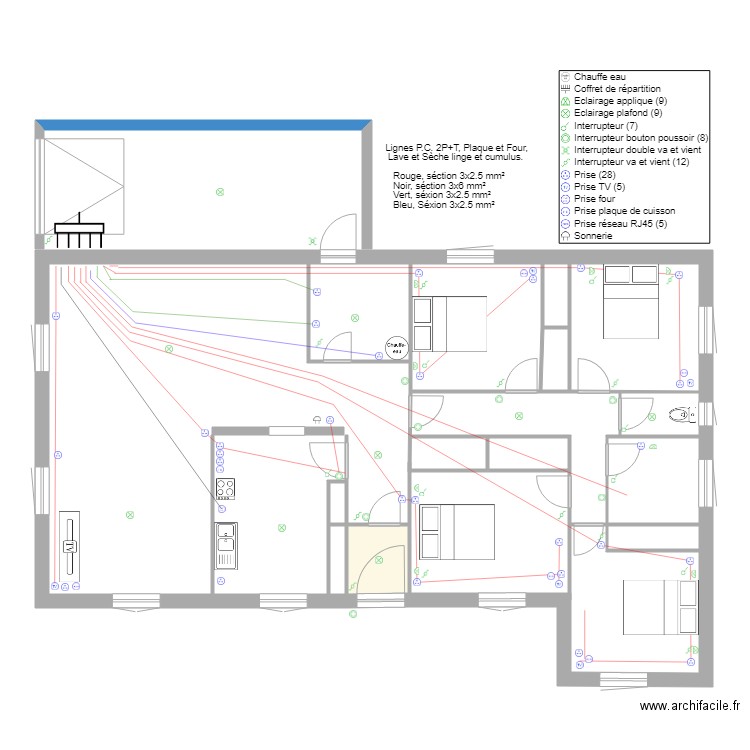 Maison plein pied Mario PC. Plan de 0 pièce et 0 m2