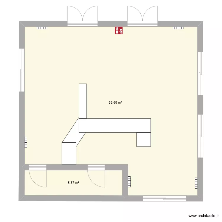 Salle du V&eacute;zou. Plan de 