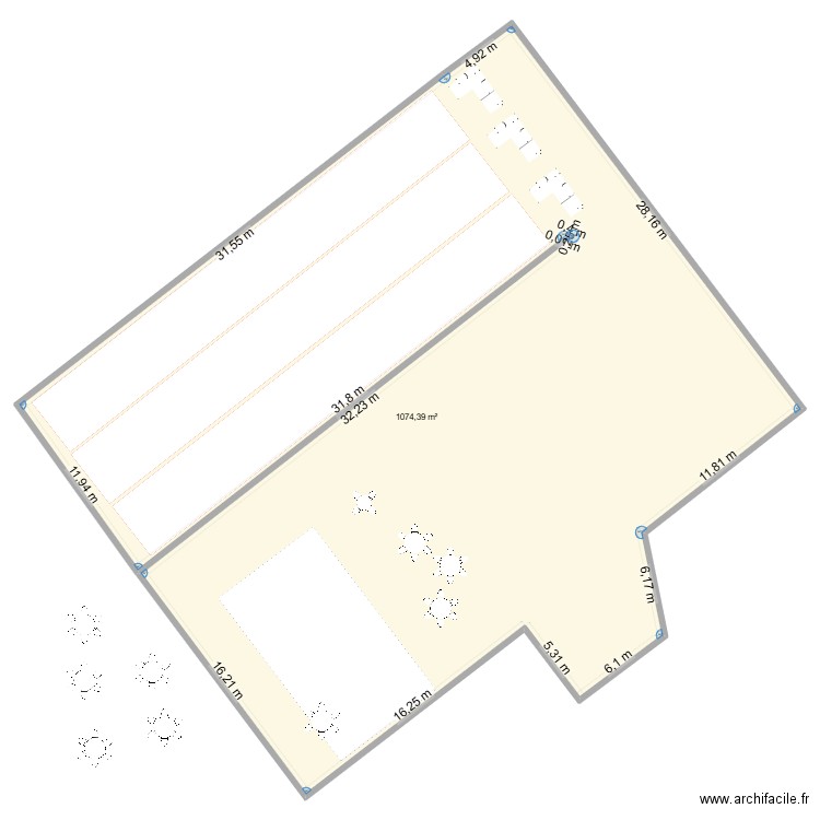 OPEL_V1. Plan de 3 pièces et 3294 m2