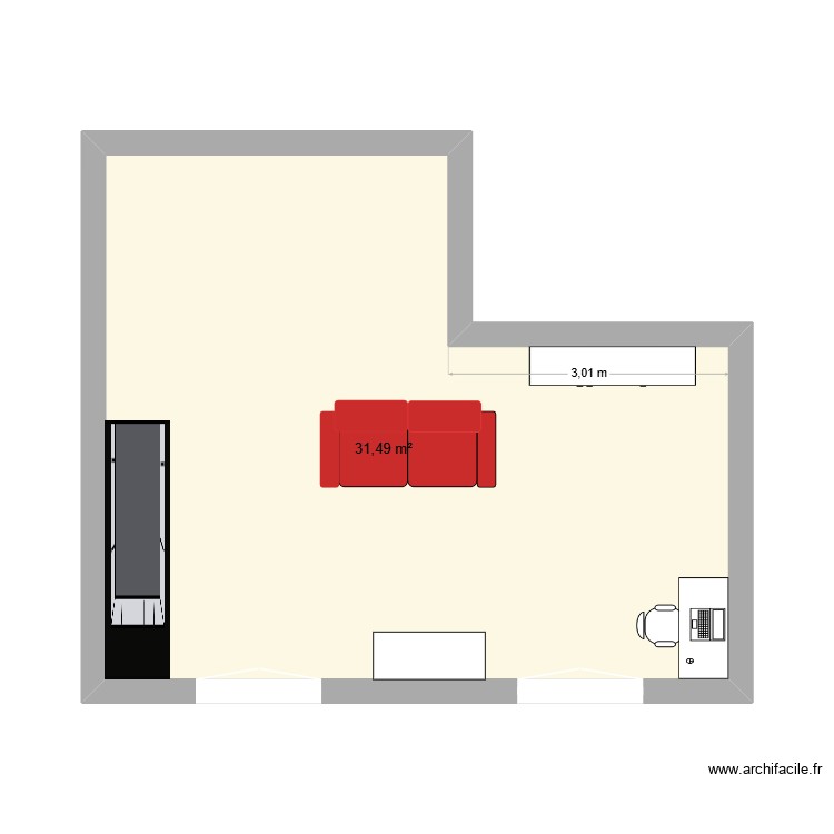 SALON MONTRABE. Plan de 0 pièce et 0 m2