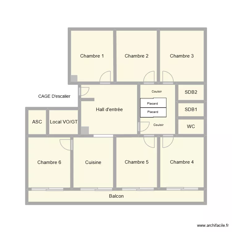 230 PAUL SANTY 69008. Plan de 