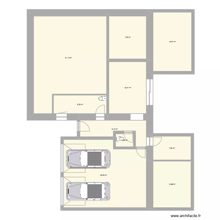 maison navenne. Plan de 10  et 188 m²