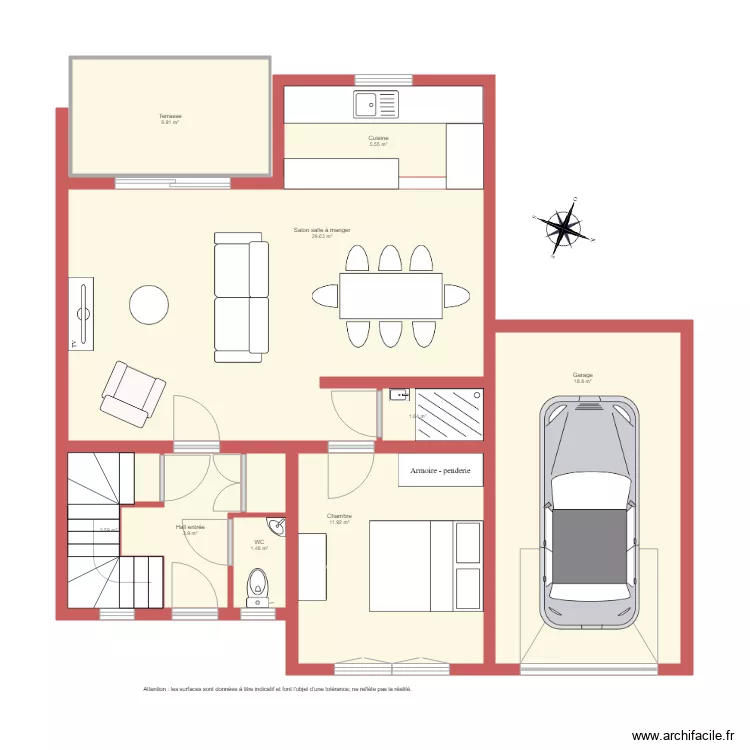 BI 1358 GOETZ RDC non c&ocirc;t&eacute;. Plan de 